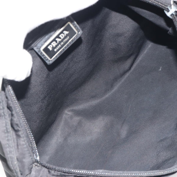 PRADA Schoudertas Nylon Zwart Auth gh414