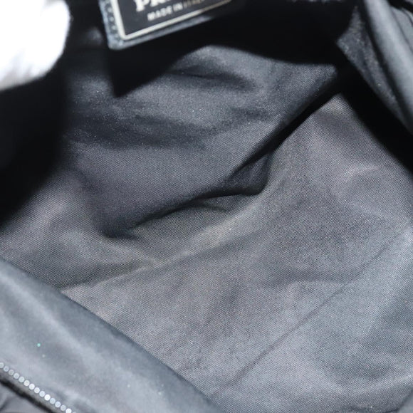 PRADA Shoulder Bag Nylon Black Auth gh414