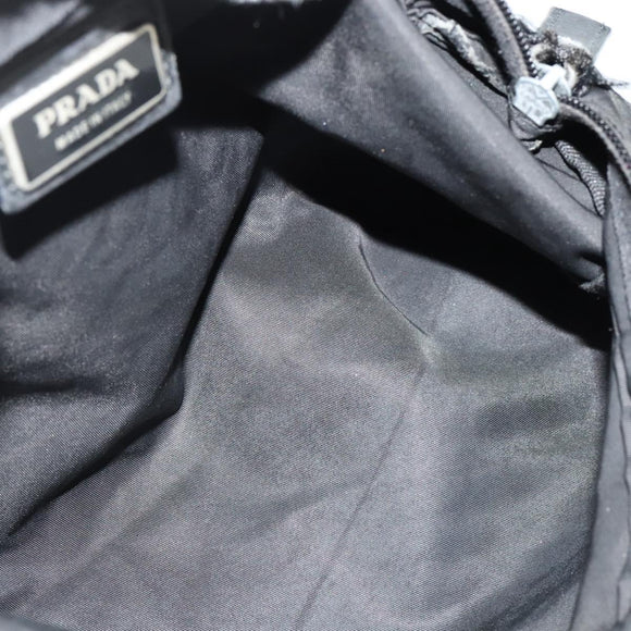 PRADA Shoulder Bag Nylon Black Auth gh414