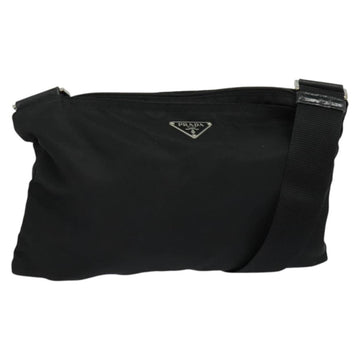 PRADA Shoulder Bag Nylon Black Auth gh414
