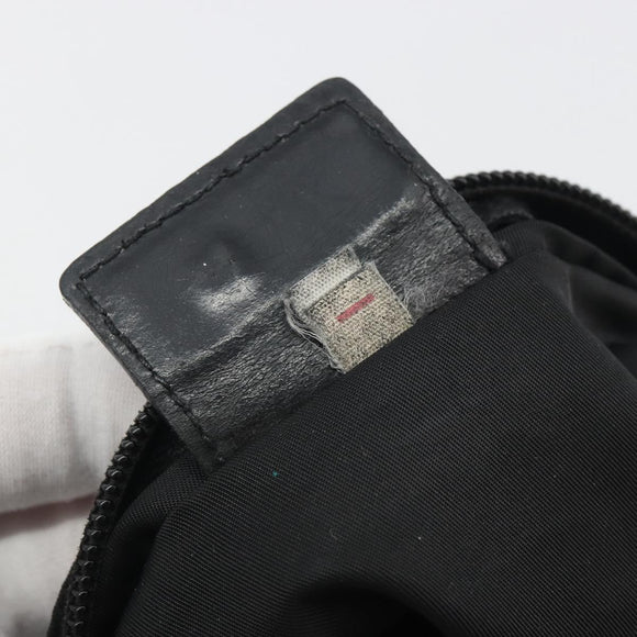 PRADA Schoudertas Nylon Zwart Auth gh414