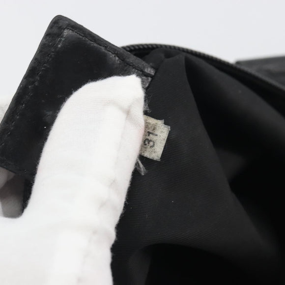 PRADA Schoudertas Nylon Zwart Auth gh414
