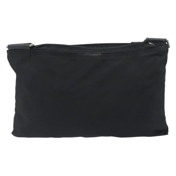 PRADA Schoudertas Nylon Zwart Auth gh414