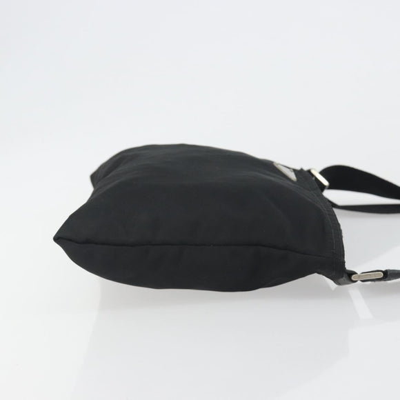 PRADA Schoudertas Nylon Zwart Auth gh414