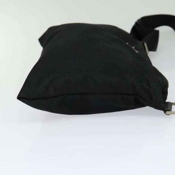 PRADA Shoulder Bag Nylon Black Auth gh414