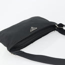 PRADA Schoudertas Nylon Zwart Auth gh414-6