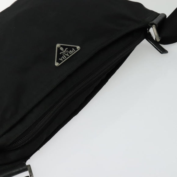 PRADA Shoulder Bag Nylon Black Auth gh414
