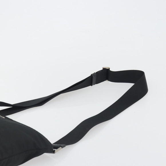 PRADA Schoudertas Nylon Zwart Auth gh414
