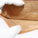 GUCCI Micro GG Supreme Shoulder Bag PVC Beige Gold Auth gh417-18