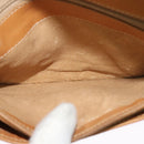 GUCCI Micro GG Supreme Shoulder Bag PVC Beige Gold Auth gh417-19