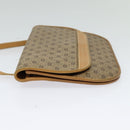GUCCI Micro GG Supreme Shoulder Bag PVC Beige Gold Auth gh417-3