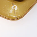 LOUIS VUITTON Monogram Vernis Thompson Street Bag Beige M91301 LV Auth gh427-9