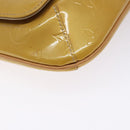 LOUIS VUITTON Monogram Vernis Thompson Street Bag Beige M91301 LV Auth gh427-14