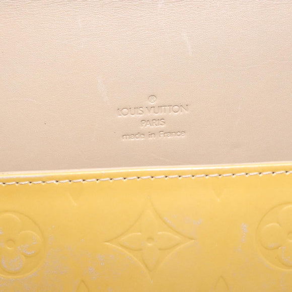 LOUIS VUITTON Monogram Vernis Thompson Street Bag Beige M91301 LV Auth gh427