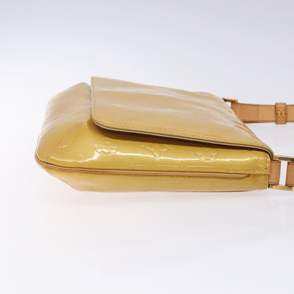 LOUIS VUITTON Monogram Vernis Thompson Street Bag Beige M91301 LV Auth gh427