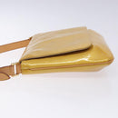 LOUIS VUITTON Monogram Vernis Thompson Street Bag Beige M91301 LV Auth gh427-4