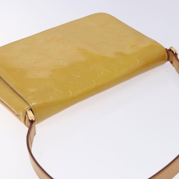 LOUIS VUITTON Monogram Vernis Thompson Street Bag Beige M91301 LV Auth gh427