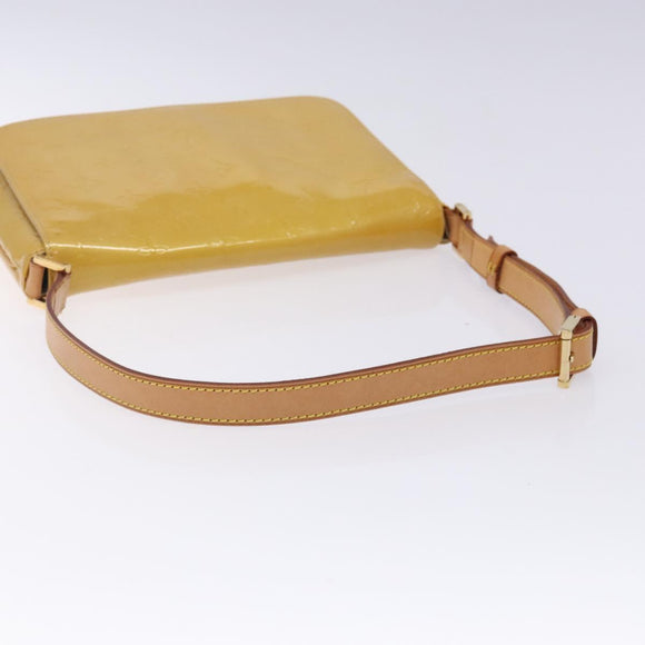 LOUIS VUITTON Monogram Vernis Thompson Street Bag Beige M91301 LV Auth gh427