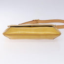 LOUIS VUITTON Monogram Vernis Thompson Street Bag Beige M91301 LV Auth gh427-5