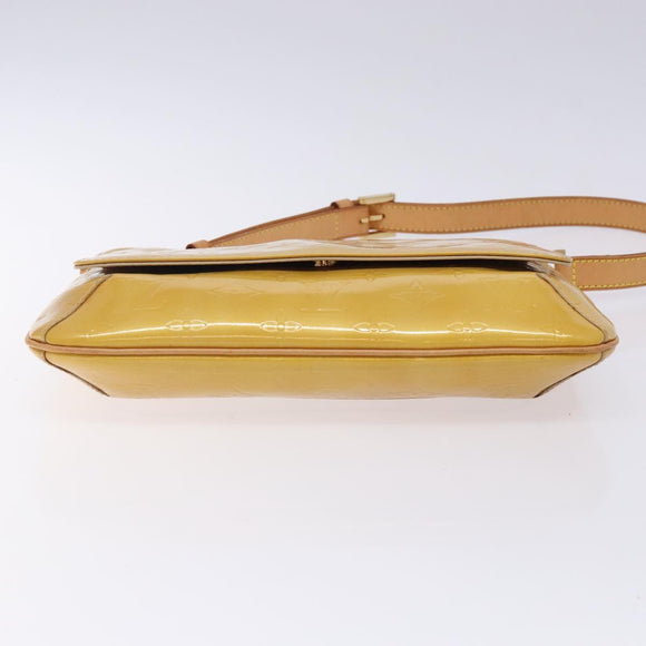 LOUIS VUITTON Monogram Vernis Thompson Street Bag Beige M91301 LV Auth gh427