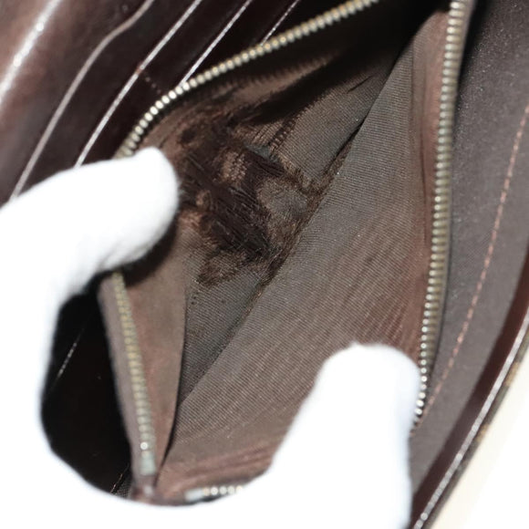 FENDI Zucca Canvas Wallet Leather 4Set Blue Brown black Auth gh433