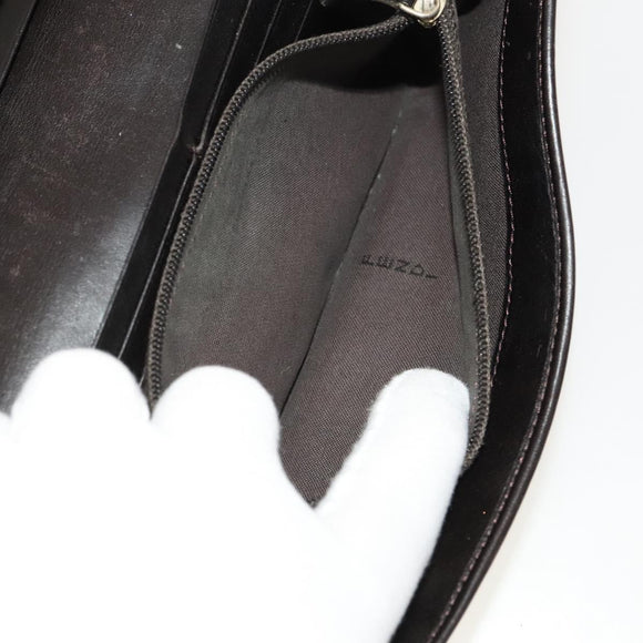 FENDI Zucca Canvas Wallet Leather 4Set Blue Brown black Auth gh433