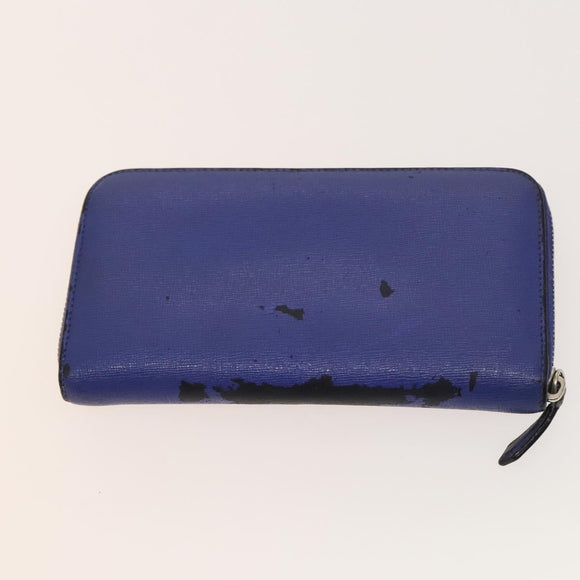 FENDI Zucca Canvas Wallet Leather 4Set Blue Brown black Auth gh433