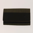 FENDI Zucca Canvas Geldbörse Leder 4er Set Blau Braun Schwarz Auth gh433-2