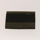 FENDI Zucca Canvas Wallet Leather 4Set Blue Brown black Auth gh433-3