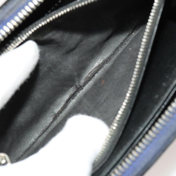 FENDI Zucca Canvas Geldbörse Leder 4er Set Blau Braun Schwarz Auth gh433