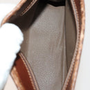 Burberrys Nova Check Shoulder Bag PVC Leather 2Set Beige Brown Auth gh436-17