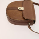 Burberrys Nova Check Shoulder Bag PVC Leather 2Set Beige Brown Auth gh436-4