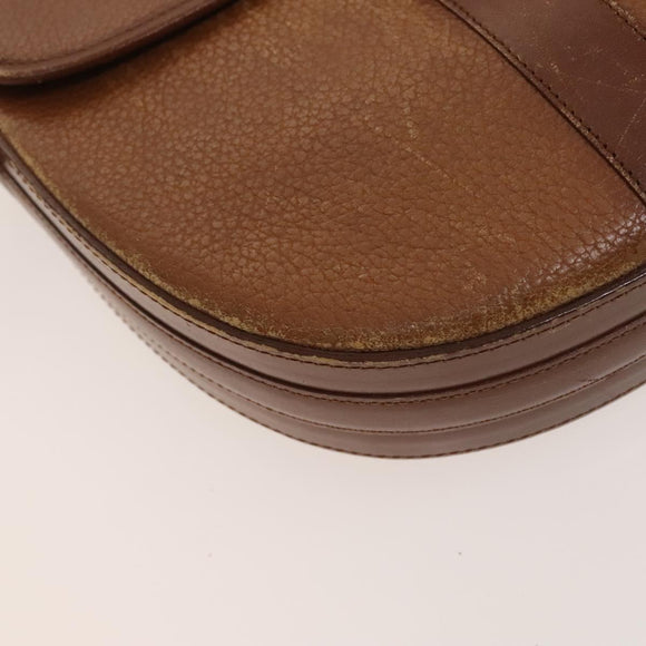 Burberrys Nova Check Schoudertas PVC Leer 2-delig Beige Bruin Auth gh436