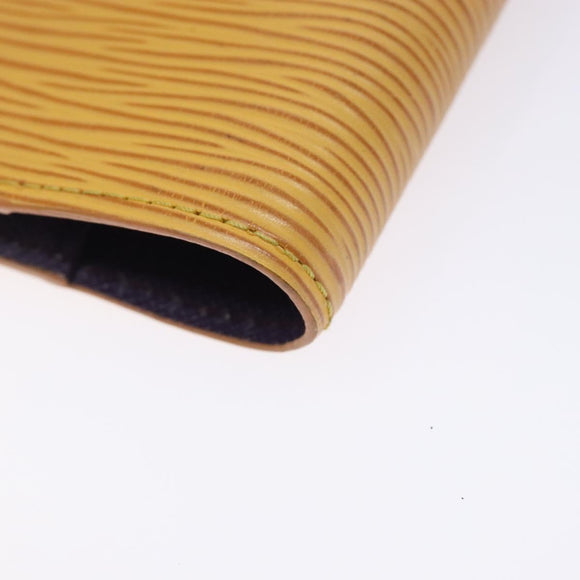 LOUIS VUITTON Epi Agenda PM Day Planner Cover Yellow R20059 LV Auth gh439