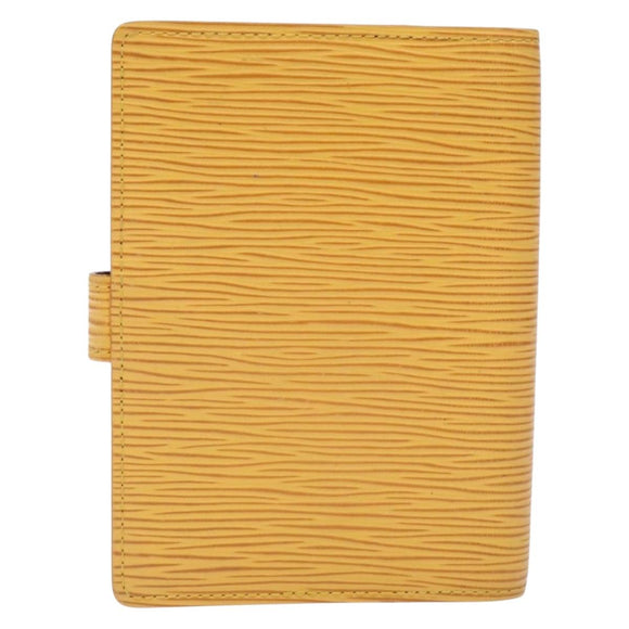 LOUIS VUITTON Epi Agenda PM Day Planner Cover Yellow R20059 LV Auth gh439