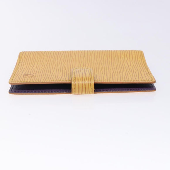 LOUIS VUITTON Epi Agenda PM Day Planner Cover Yellow R20059 LV Auth gh439