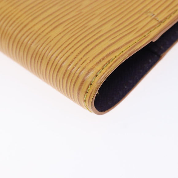 LOUIS VUITTON Epi Agenda PM Day Planner Cover Yellow R20059 LV Auth gh439