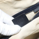 GUCCI GG Canvas Sherry Line Boston Bag Navy Red 247205 Auth gh440-12