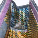 GUCCI Sherry Line Clutch Bag Suede Navy Red Auth gh444-10