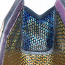 GUCCI Sherry Line Clutch Bag Suede Navy Red Auth gh444-11