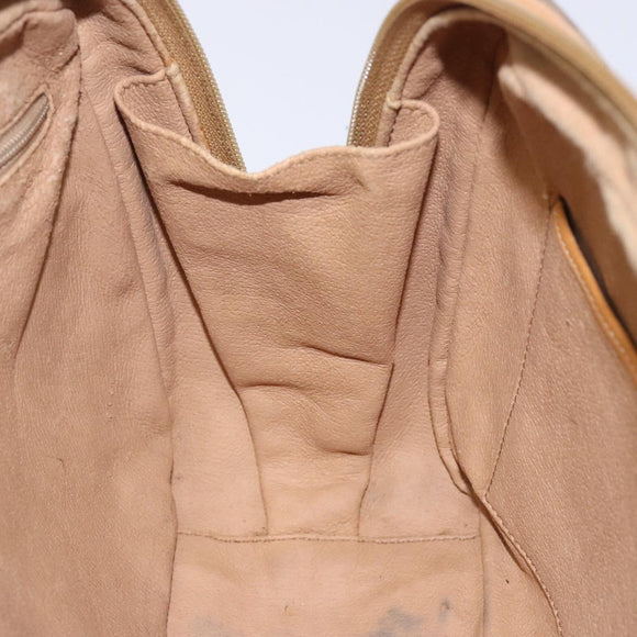 GUCCI Micro GG Supreme Hand Bag PVC Beige Gold 000 104 0030 Auth gh453