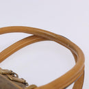 GUCCI Micro GG Supreme Hand Bag PVC Beige Gold 000 104 0030 Auth gh453-8