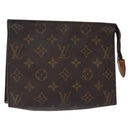LOUIS VUITTON Monogram Poche Toilette 19 Pouch M47544 LV Auth gh466-1