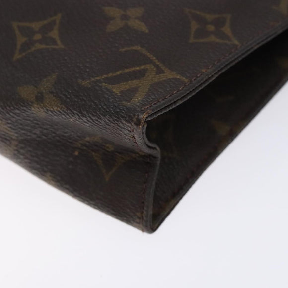 LOUIS VUITTON Monogram Poche Toilette 19 Pouch M47544 LV Auth gh466