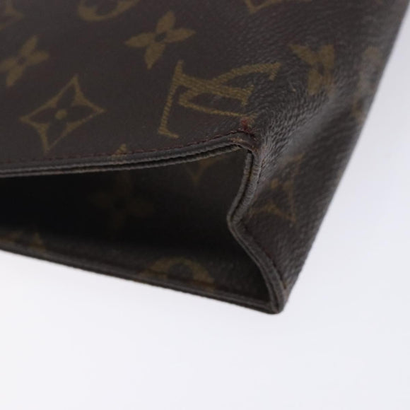 LOUIS VUITTON Monogram Poche Toilette 19 Pouch M47544 LV Auth gh466