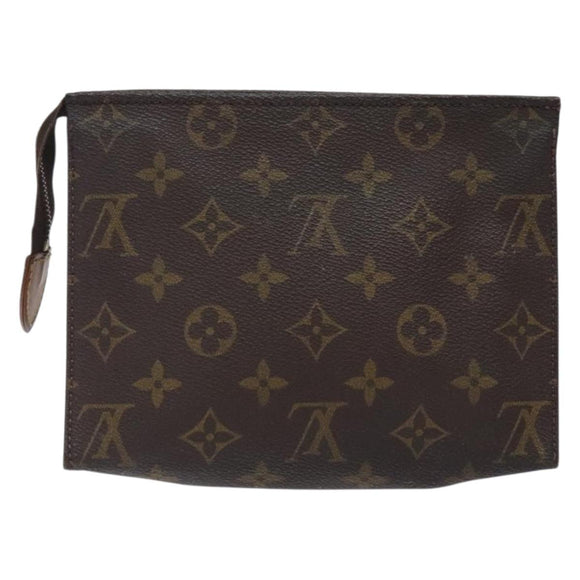 LOUIS VUITTON Monogram Poche Toilette 19 Pouch M47544 LV Auth gh466