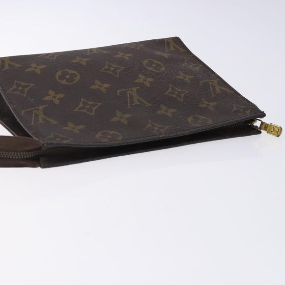 LOUIS VUITTON Monogram Poche Toilette 19 Pouch M47544 LV Auth gh466