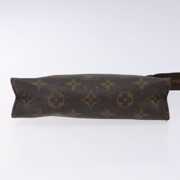LOUIS VUITTON Monogram Poche Toilette 19 Pouch M47544 LV Auth gh466
