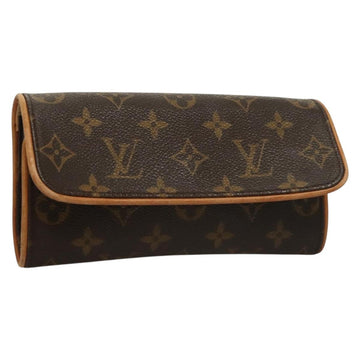 LOUIS VUITTON Monogram Pochette Twin PM Shoulder Bag M51854 LV Auth gh468