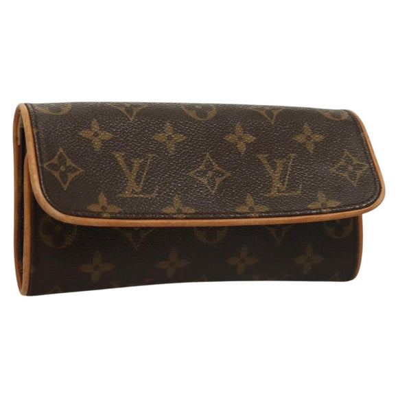 LOUIS VUITTON Monogram Pochette Twin PM Shoulder Bag M51854 LV Auth gh468